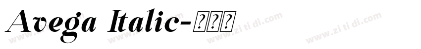 Avega Italic字体转换 Avega Italic字体转换